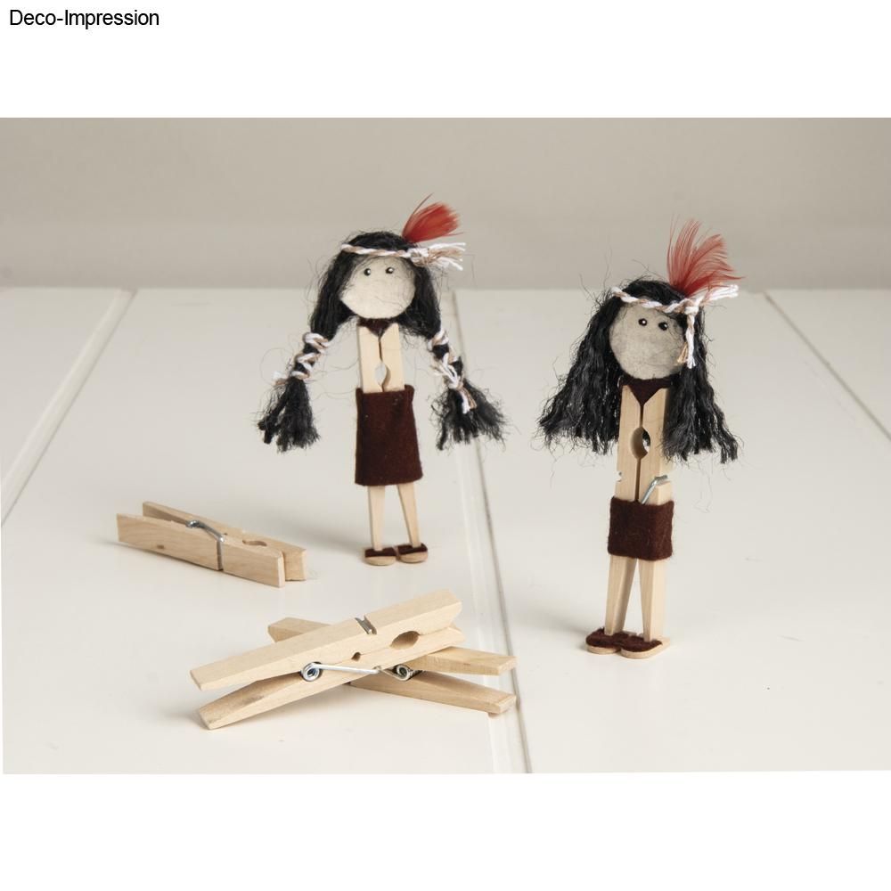 Wäscheklammern aus Holz 72mm 24 Stück