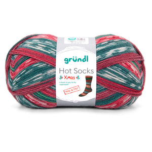 Gründl Hot Socks Weihnachts-Sockenwolle superwash