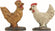 Hühner-Set 2cm für 10-14cm Krippenfiguren 2 Stück