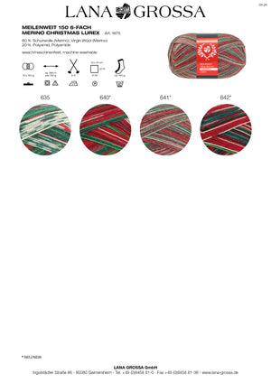 Lana Grossa Meilenweit 6-fach 150 Merino Christmas 150g / 390m