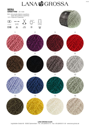 Lana Grossa Orsettini Nera Bouclé-Garn 50g / 135m