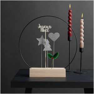 Ilex Drahtstiel 17x2,5cm 6 Stück