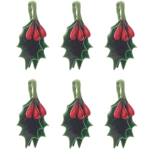 Ilex Drahtstiel 6,5cm 6 Stück