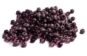 Indianerperlen Mix transparent opak 100g 5-8mm