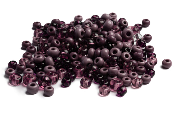 Indianerperlen Mix transparent opak 100g 5-8mm