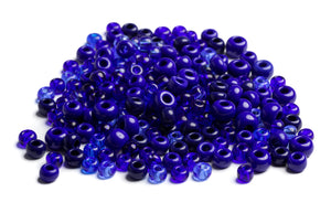 Indianerperlen Mix transparent opak 100g 5-8mm