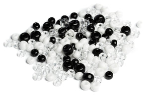 Indianerperlen Mix transparent opak 100g 5-8mm