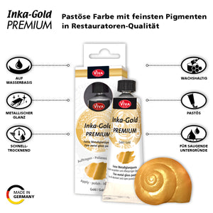Inka Gold Premium Metallicfarbe Creme Tube 32ml