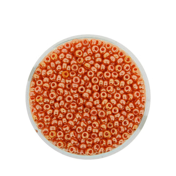 Japanische Miyuki Rocailles Glasperlen orange luster 2,2mm 12g / Dose