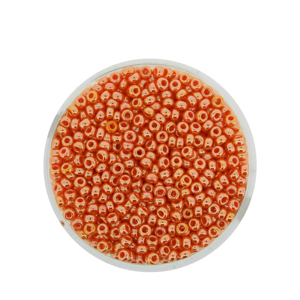 Japanische Miyuki Rocailles Glasperlen orange luster 2,2mm 12g / Dose