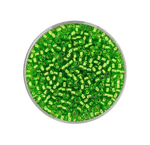 Japanische Miyuki Rocailles Glasperlen silverlined peridot 2,2mm 12g / Dose
