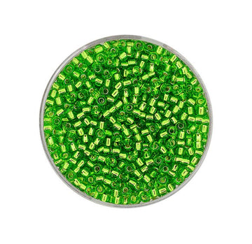Japanische Miyuki Rocailles Glasperlen silverlined peridot 2,2mm 12g / Dose