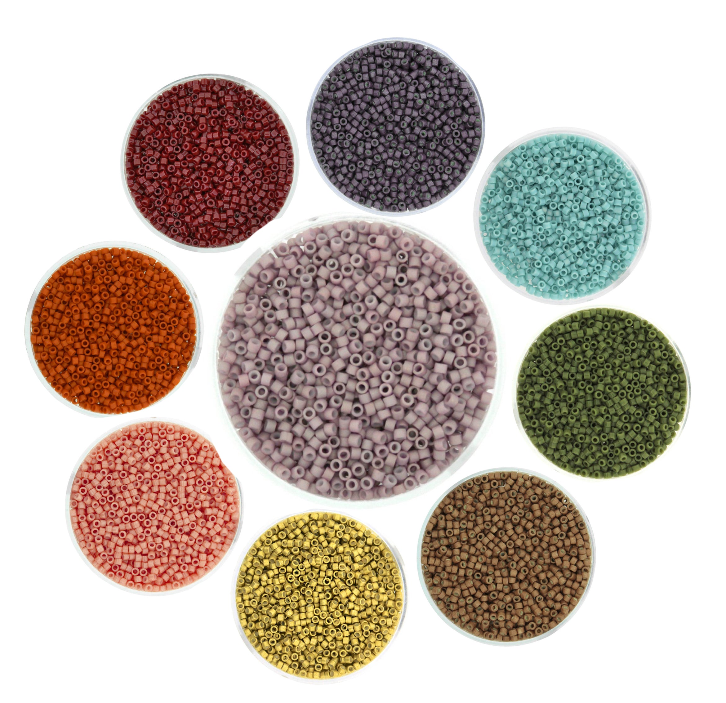 Japanische Delica Perlen hochwertig 2mm 7g / Dose