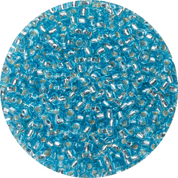 Japanische Miyuki Rocailles transparet silverlined 2,2mm 12g/Dose