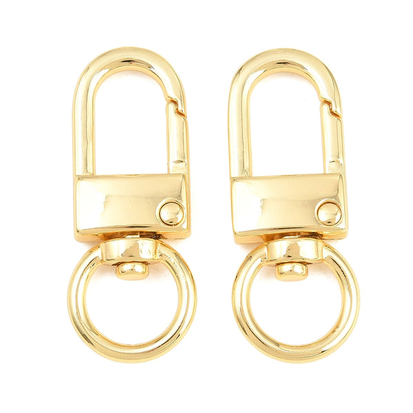 Karabiner mit Drehgelenk golden 41x16,5mm 1 Stück
