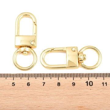 Karabiner mit Drehgelenk golden 41x16,5mm 1 Stück