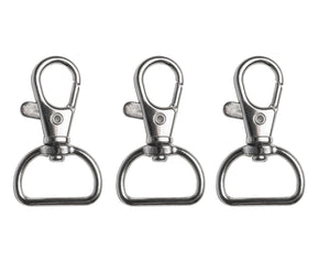 Karabinerhaken 20x43mm gerader Wirbel 3 Stück