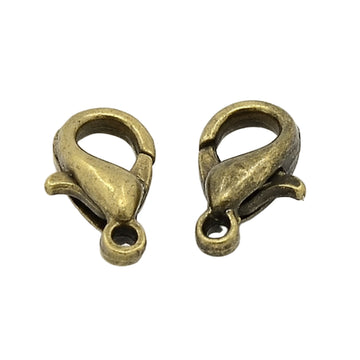 Karabiner ANTIK altgolden nickelfrei 12mm 5 Stück