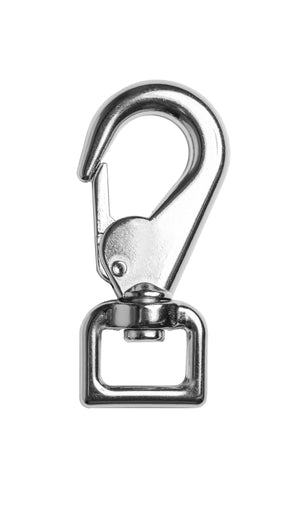 Karabinerhaken Augwirbelhaken 20x77mm gerader Wirbel 1 Stück