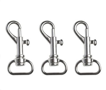 Karabinerhaken 16x43mm gerader Wirbel 3 Stück