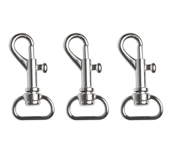 Karabinerhaken 16x43mm gerader Wirbel 3 Stück