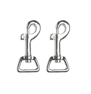 Karabinerhaken 20x64mm gerader Wirbel 2 Stück