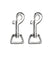 Karabinerhaken 20x64mm gerader Wirbel 2 Stück