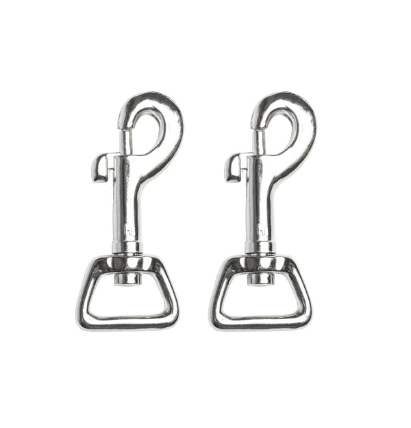 Karabinerhaken 20x64mm gerader Wirbel 2 Stück