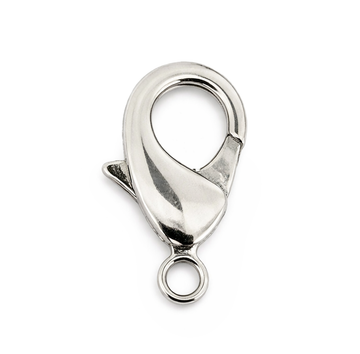 Karabiner Chirurgenstahl silbern 10mm 3 Stück/Pkg