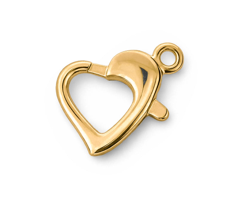 Karabinerverschluss herzförmig 10x10mm 2 Stück
