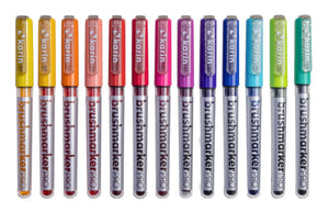 Karin Markers Brushmarker PRO mit Nylon-Pinselspitze 72 verschiedene Farben einzelne Stifte