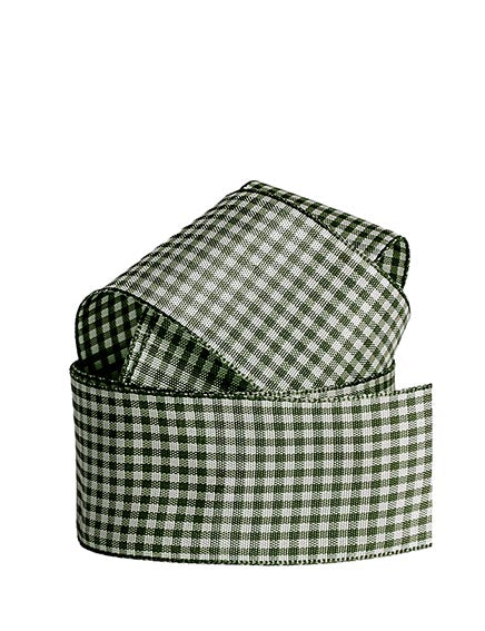 Karoband 40mm, kariertes Schleifenband pro Laufmeter