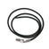 Kautschuk-Halsband Kette schwarz 1,5mm mit silberfarbenem Metallverschluss 45cm