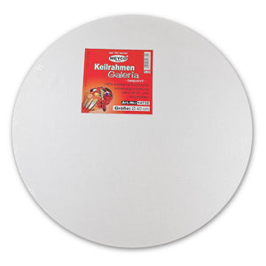 Keilrahmen rund bespannt geheftet weiß Ø 40cm