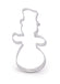 Schneemann Ausstecher aus Weißblech 100x63mm