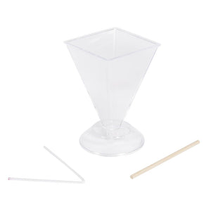 Kerzengießform Pyramide eckig 9x6mm