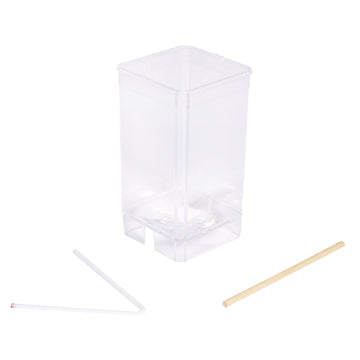 Kerzengießform eckig Quader Kunststoff transparent 105x60x60mm