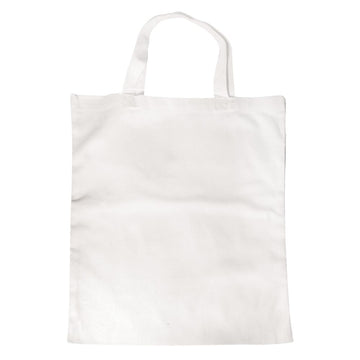 Kindertragetasche 100 % Baumwolle weiß 24x28cm