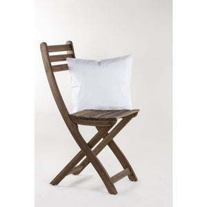 Kissenbezug Popeline weiss mit Reißverschluss 39x39cm