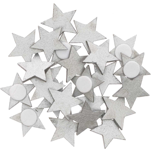 Holzsticker Sterne 20x19mm 24 Stück