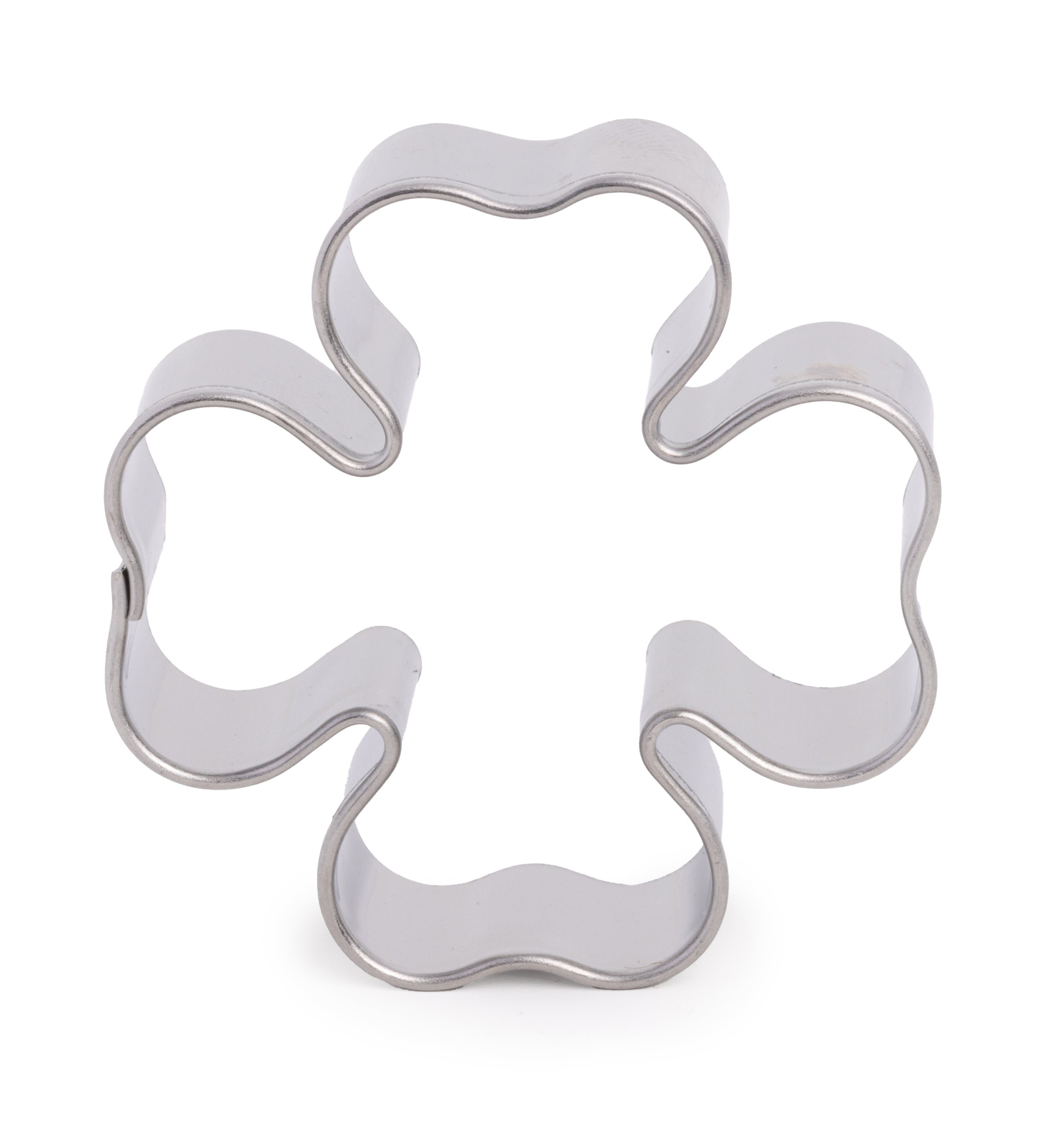 Kleeblatt Vierklee Ausstecher aus Weißblech 40mm
