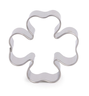 Kleeblatt Vierklee Ausstecher aus Weißblech 40mm