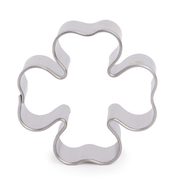 Kleeblatt Vierklee Ausstecher aus Weißblech 40mm
