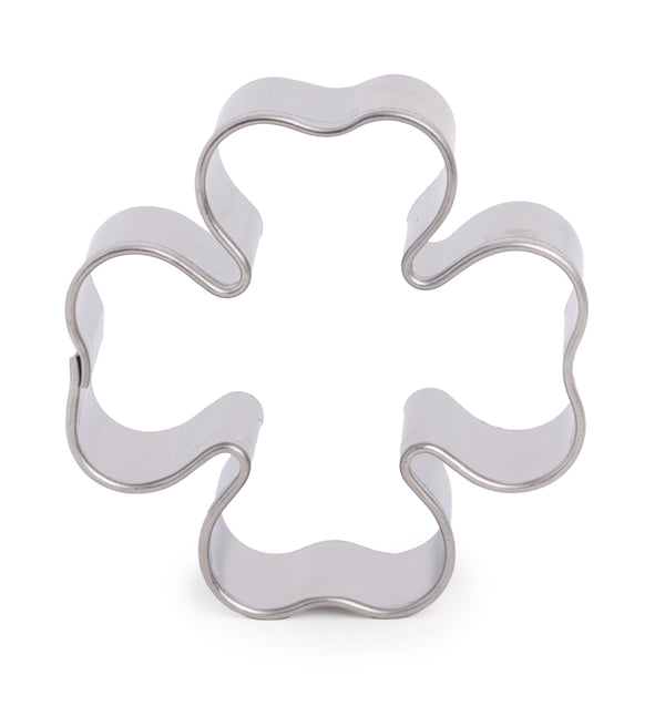Kleeblatt Vierklee Ausstecher aus Weißblech 40mm