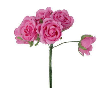 Kletterrose auf Drahtstiel Blüte ⌀ 28 mm 6 Stück/Bund
