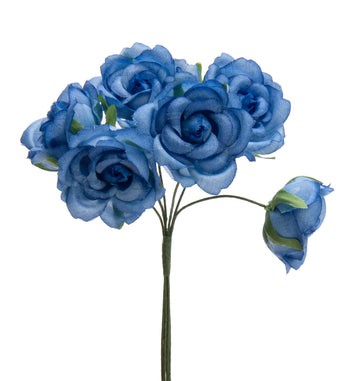 Kletterrose dunkelblau 28mm 6 Blüten/ Bund