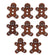 Knöpfe Lebkuchenmännchen 2,3x2cm 7 Stück/Packung