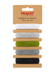 Knüpfgarn-Set aus Polyester 1mm 5 Farben á 8m