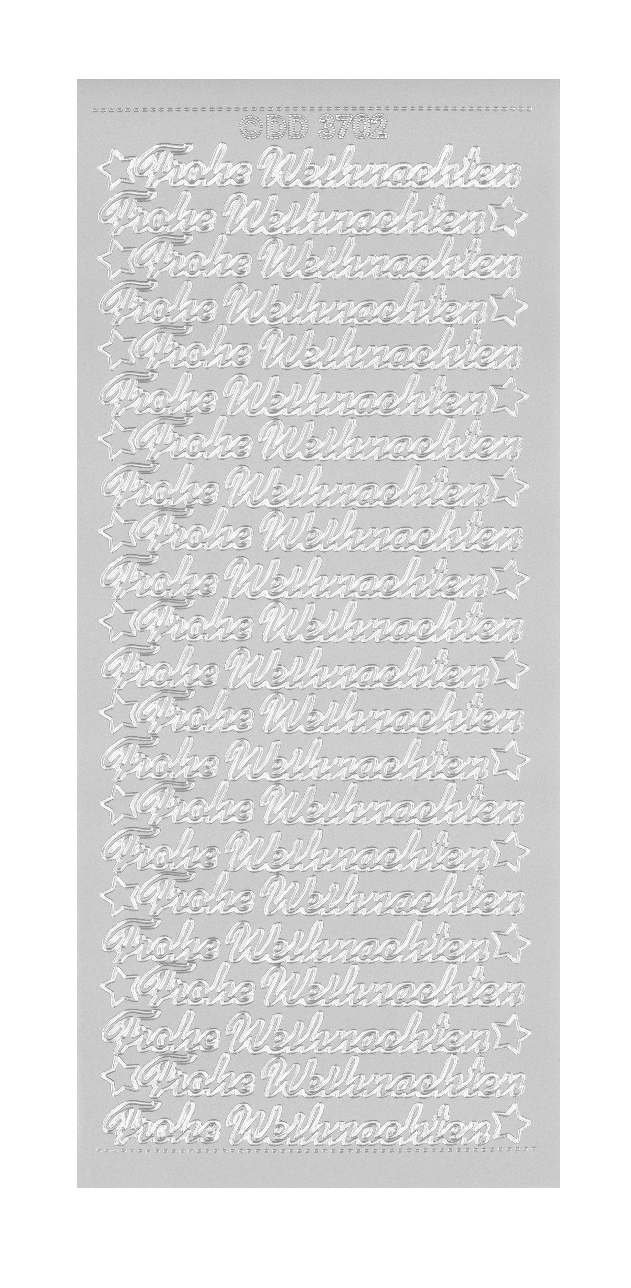 Konturensticker Frohe Weihnachten 1 Bogen 10x23cm