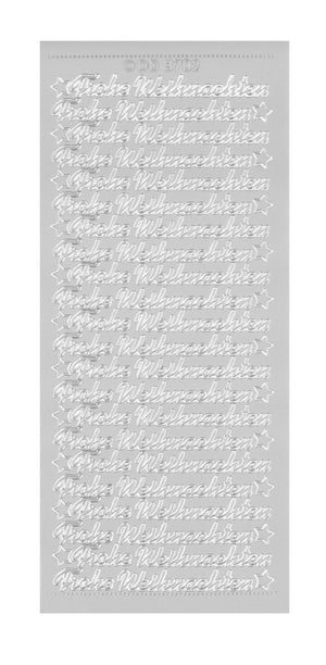 Konturensticker Frohe Weihnachten 1 Bogen 10x23cm